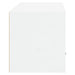 Wall-mounted Shoe Cabinet Glossy Look White 70x35x38 Cm