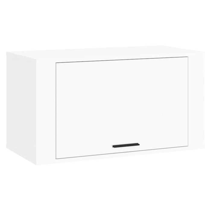 Wall-mounted Shoe Cabinet Glossy Look White 70x35x38 Cm