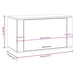 Wall-mounted Shoe Cabinet Grey Sonoma 70x35x38 Cm Solid