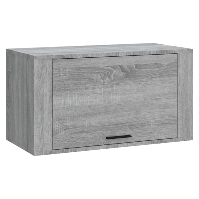 Wall-mounted Shoe Cabinet Grey Sonoma 70x35x38 Cm Solid