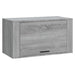 Wall-mounted Shoe Cabinet Grey Sonoma 70x35x38 Cm Solid