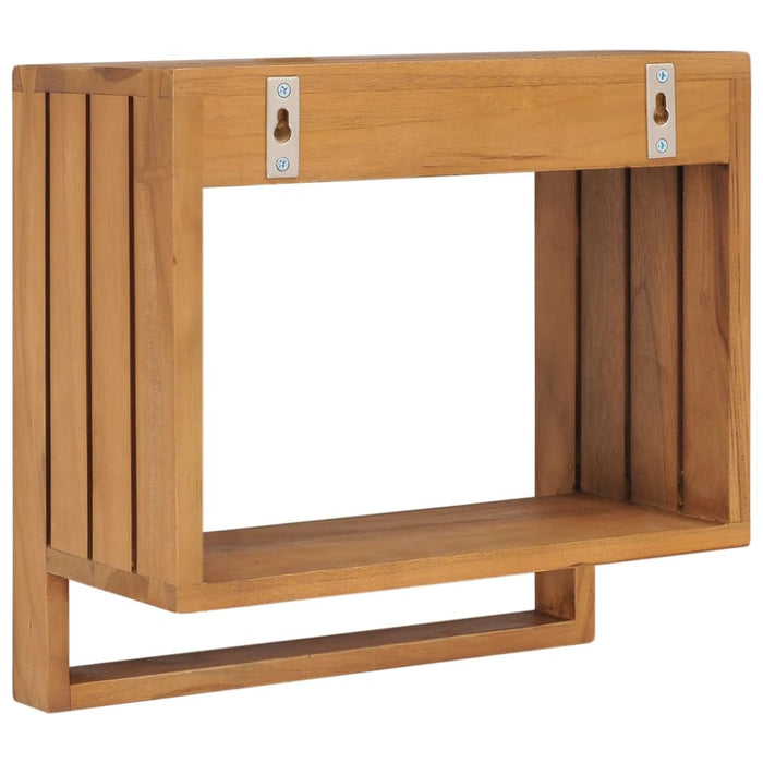 Wall-mounted Towel Rack 35x20x35 Cm Solid Teak Wood Xnkbit
