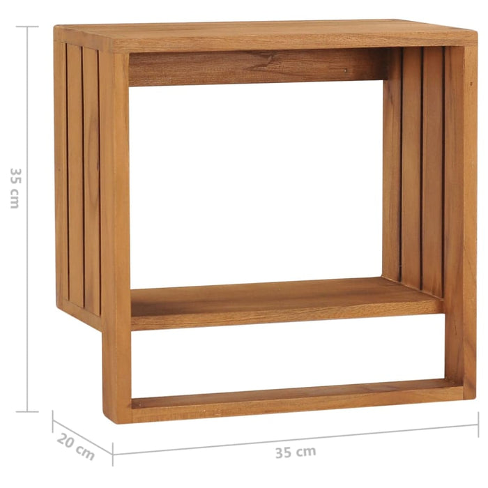 Wall-mounted Towel Rack 35x20x35 Cm Solid Teak Wood Xnkbit