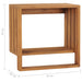 Wall-mounted Towel Rack 35x20x35 Cm Solid Teak Wood Xnkbit
