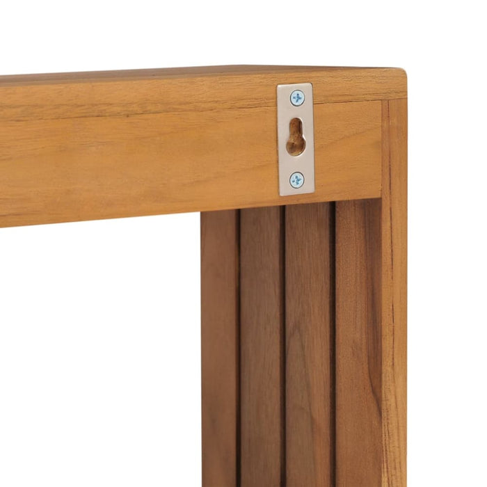 Wall-mounted Towel Rack 35x20x35 Cm Solid Teak Wood Xnkbit