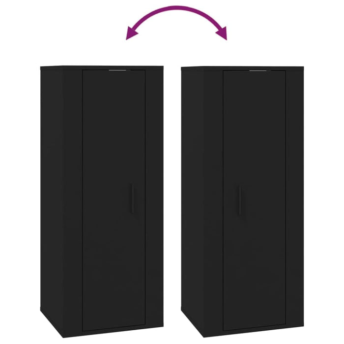 Wall Mounted Tv Cabinet Black 40x34.5x100 Cm Nollno