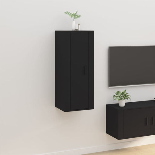 Wall Mounted Tv Cabinet Black 40x34.5x100 Cm Nollno