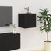 Wall Mounted Tv Cabinet Black 40x34.5x40 Cm Nollax