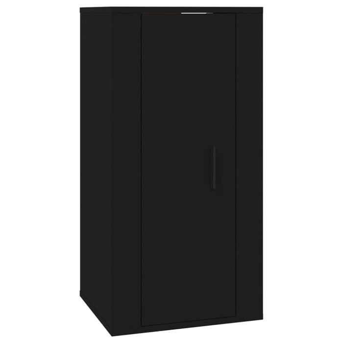 Wall Mounted Tv Cabinet Black 40x34.5x80 Cm Nollit