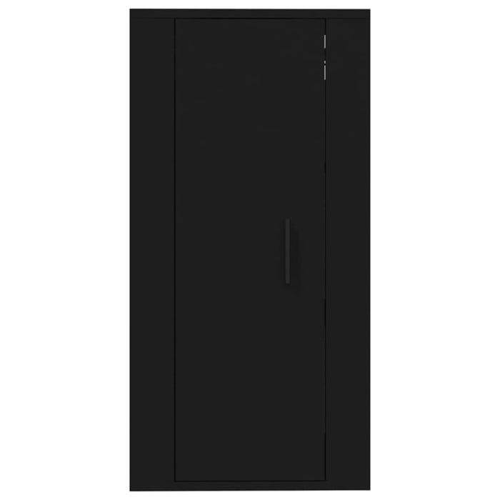 Wall Mounted Tv Cabinet Black 40x34.5x80 Cm Nollit