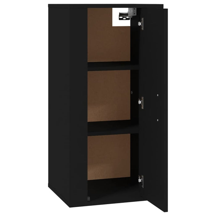 Wall Mounted Tv Cabinet Black 40x34.5x80 Cm Nollit