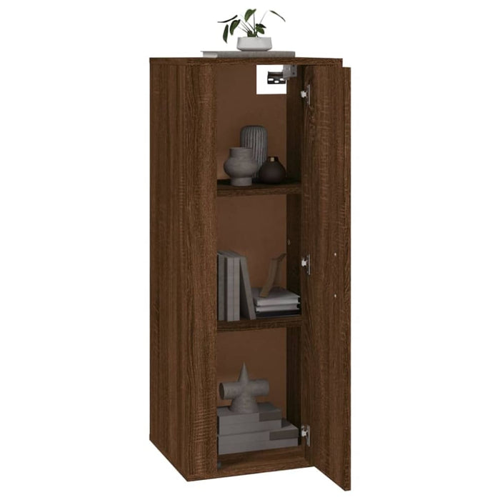 Wall Mounted Tv Cabinet Brown Oak 40x34.5x100 Cm Nollni