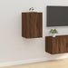 Wall Mounted Tv Cabinet Brown Oak 40x34.5x60 Cm Nollib