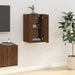 Wall Mounted Tv Cabinet Brown Oak 40x34.5x60 Cm Nollib