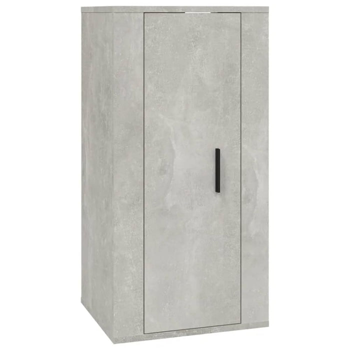 Wall Mounted Tv Cabinet Concrete Grey 40x34.5x80 Cm Nollil