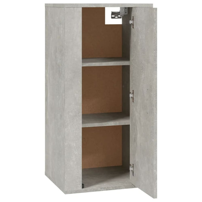 Wall Mounted Tv Cabinet Concrete Grey 40x34.5x80 Cm Nollil