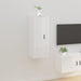 Wall Mounted Tv Cabinet Glossy Look White 40x34.5x100 Cm
