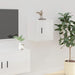 Wall Mounted Tv Cabinet Glossy Look White 40x34.5x40 Cm