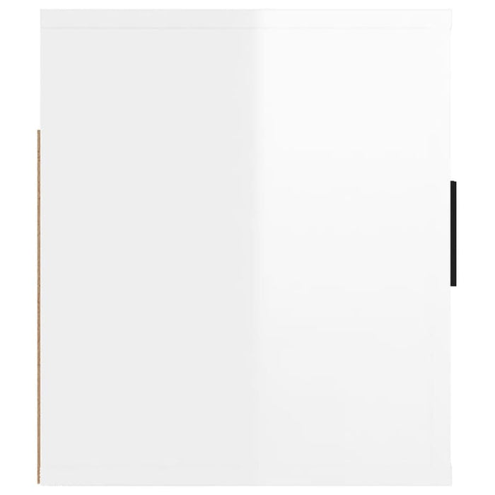 Wall Mounted Tv Cabinet Glossy Look White 80x34.5x40 Cm