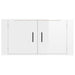 Wall Mounted Tv Cabinet Glossy Look White 80x34.5x40 Cm