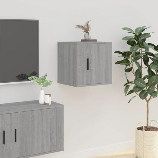 Wall Mounted Tv Cabinet Grey Sonoma 40x34.5x40 Cm Nollpx