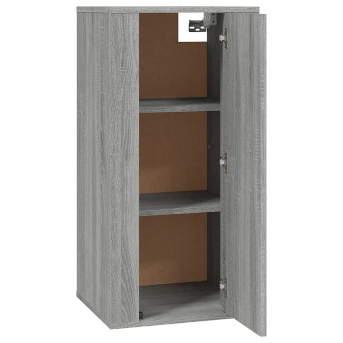 Wall Mounted Tv Cabinet Grey Sonoma 40x34.5x80 Cm Nollin