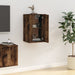 Wall Mounted Tv Cabinet Smoked Oak 40x34.5x60 Cm Nollll