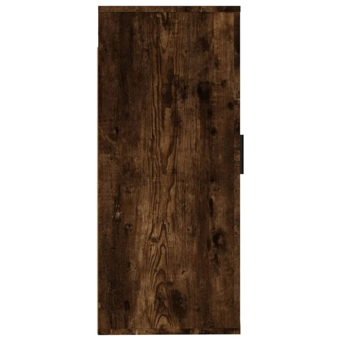 Wall Mounted Tv Cabinet Smoked Oak 40x34.5x80 Cm Nollii