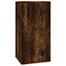 Wall Mounted Tv Cabinet Smoked Oak 40x34.5x80 Cm Nollii