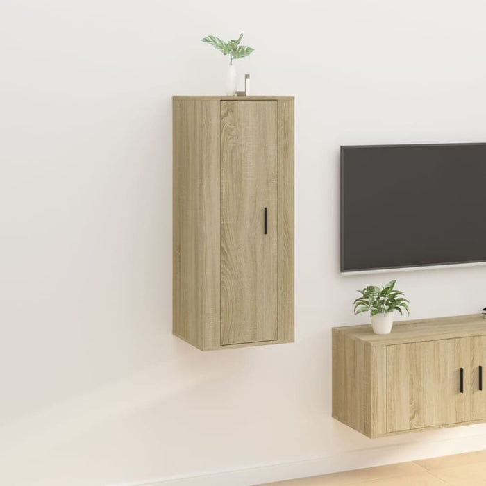 Wall Mounted Tv Cabinet Sonoma Oak 40x34.5x100 Cm Nollnt