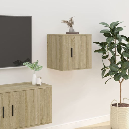 Wall Mounted Tv Cabinet Sonoma Oak 40x34.5x40 Cm Nollal