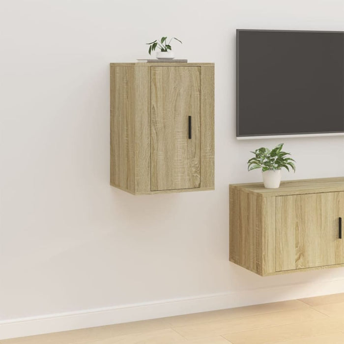 Wall Mounted Tv Cabinet Sonoma Oak 40x34.5x60 Cm Nolllx