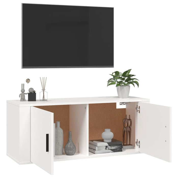 Wall Mounted Tv Cabinet White 100x34.5x40 Cm Nolltx