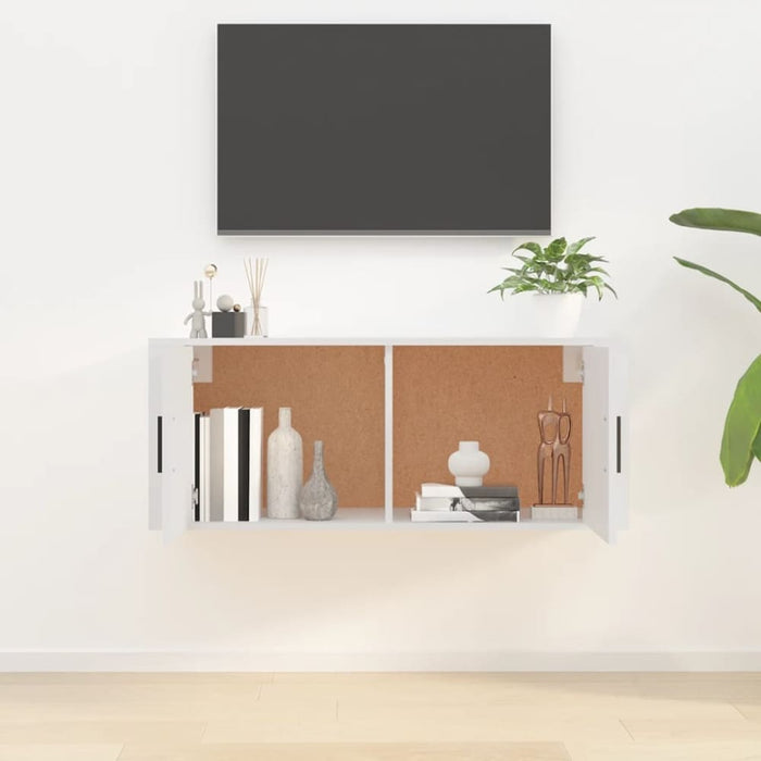 Wall Mounted Tv Cabinet White 100x34.5x40 Cm Nolltx