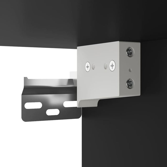 Wall Mounted Tv Cabinets 2 Pcs Black 40x34.5x40 Cm Nollat