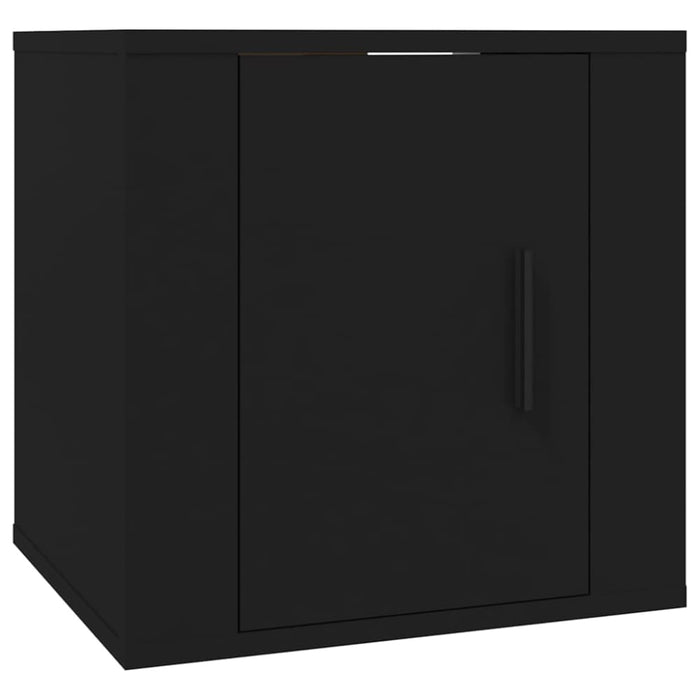 Wall Mounted Tv Cabinets 2 Pcs Black 40x34.5x40 Cm Nollat
