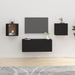 Wall Mounted Tv Cabinets 2 Pcs Black 40x34.5x40 Cm Nollat