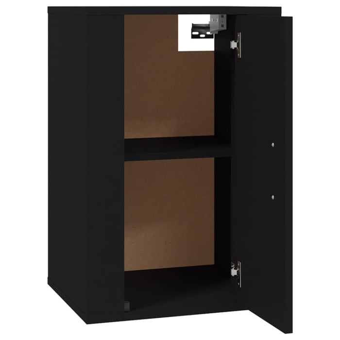 Wall Mounted Tv Cabinets 2 Pcs Black 40x34.5x60 Cm Nollpk