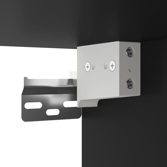 Wall Mounted Tv Cabinets 2 Pcs Black 40x34.5x60 Cm Nollpk