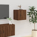 Wall Mounted Tv Cabinets 2 Pcs Brown Oak 40x34.5x40 Cm