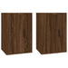 Wall Mounted Tv Cabinets 2 Pcs Brown Oak 40x34.5x60 Cm