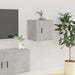 Wall Mounted Tv Cabinets 2 Pcs Concrete Grey 40x34.5x40 Cm