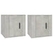 Wall Mounted Tv Cabinets 2 Pcs Concrete Grey 40x34.5x40 Cm