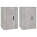 Wall Mounted Tv Cabinets 2 Pcs Concrete Grey 40x34.5x60 Cm