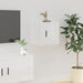 Wall Mounted Tv Cabinets 2 Pcs Glossy Look White 40x34.5x40