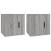 Wall Mounted Tv Cabinets 2 Pcs Grey Sonoma 40x34.5x40 Cm