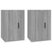 Wall Mounted Tv Cabinets 2 Pcs Grey Sonoma 40x34.5x60 Cm