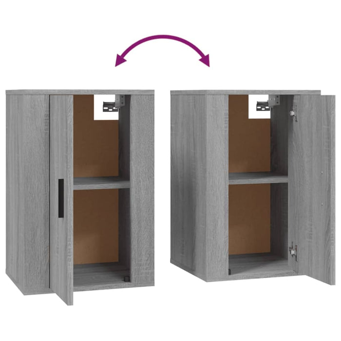 Wall Mounted Tv Cabinets 2 Pcs Grey Sonoma 40x34.5x60 Cm