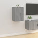 Wall Mounted Tv Cabinets 2 Pcs Grey Sonoma 40x34.5x60 Cm