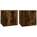 Wall Mounted Tv Cabinets 2 Pcs Smoked Oak 40x34.5x40 Cm
